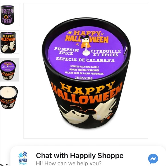 mickey and minnie mouse ghost halloween candle - Picture 4 of 4